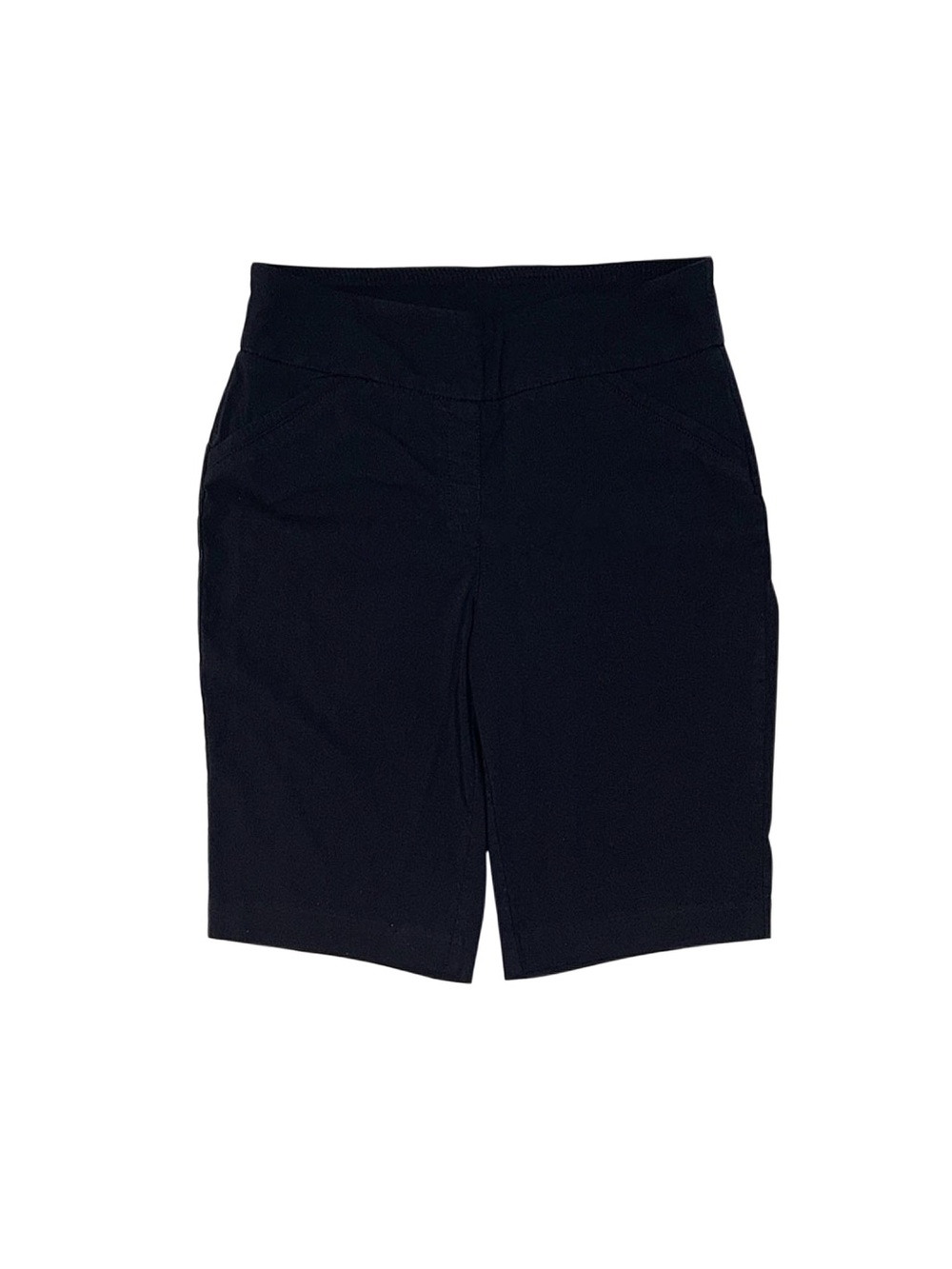 STUDIO WORKS Women's Dark Blue Bermuda Shorts Size 10